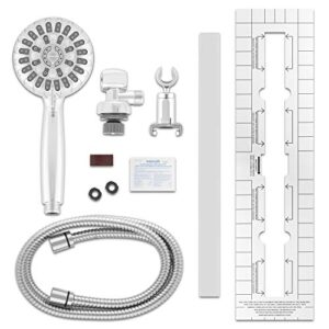 Waterpik Slide Rail Hand Held Shower Head Chrome Height Select with PowerPulse Therapeutic Massage Spray, SRXPP-763ME