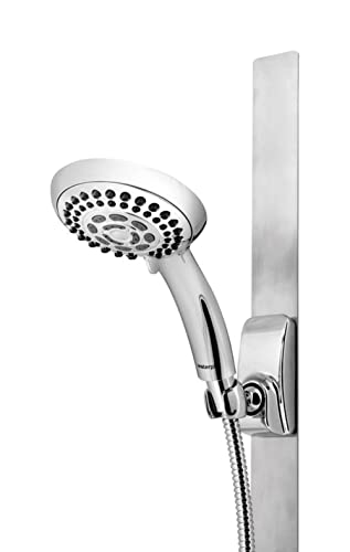 Water Pik Chrome Five settings Showerhead With Slide Bar 2.5 gpm