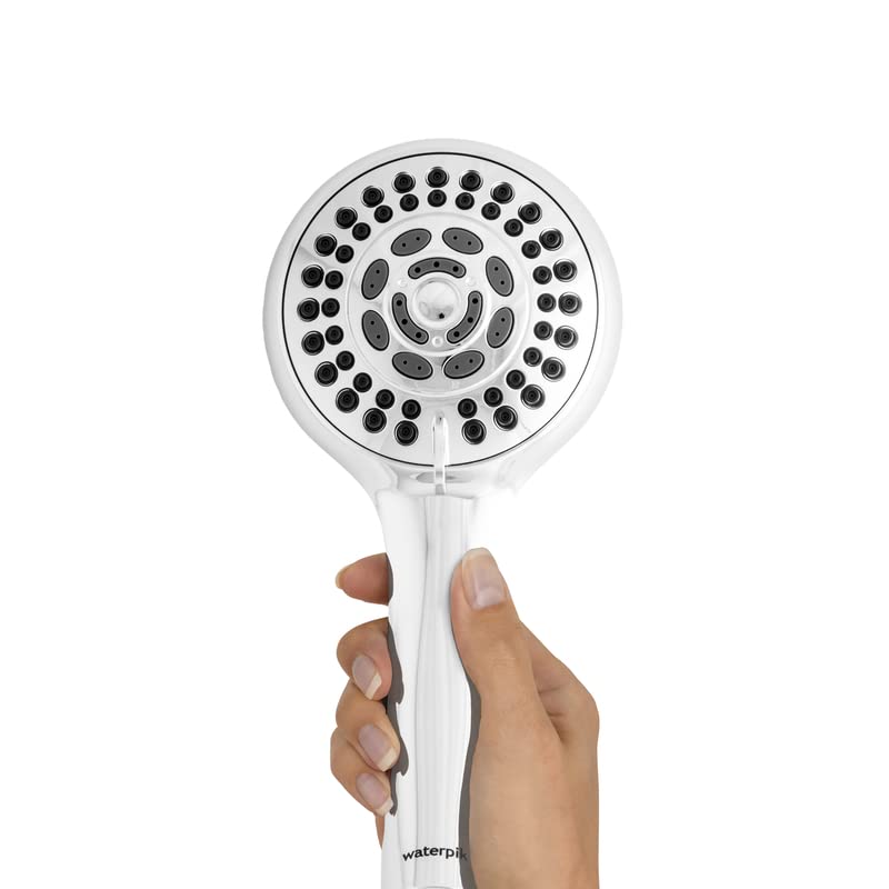 Water Pik Chrome Five settings Showerhead With Slide Bar 2.5 gpm