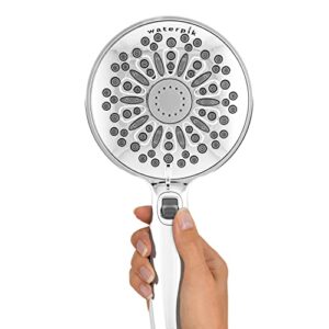 Waterpik High Pressure Hand Held Shower Head With Hose, Power Spray 6-Mode, Chrome VHX-663E