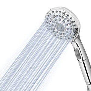 waterpik 7-mode powerpulse massage hand held chrome shower head with easyselect, vot-663e