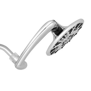 Waterpik SideWinder Adjustable Rain Shower Head, High Pressure PowerPulse Massage Shower Head, Chrome ASW-673E