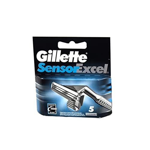 Gillette Sensor Excel Men's Razor Blade Refills, 5 Count, Mens Razors/Blades