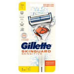 gillette skinguard sensitive, 1 handle and 2 blades
