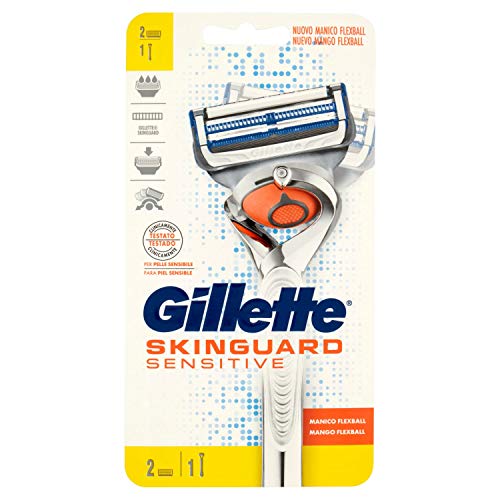 Gillette SkinGuard Sensitive, 1 Handle and 2 Blades