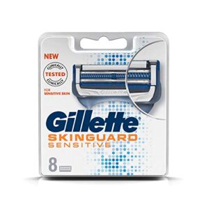 gillette skinguard manual shaving razor blades- pack of 8 cartridges