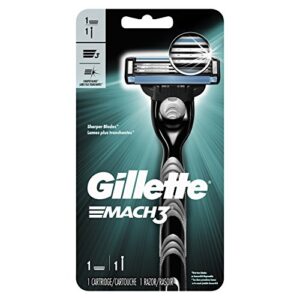 gillette mach3 men’s razor, handle & 1 blade refill