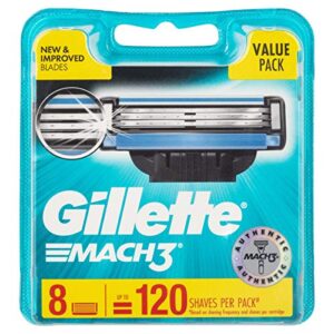 gillette mach 3 razor refill cartridges 8 count