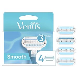 gillette venus smooth women’s razor blades – 4 refills (packaging may vary)