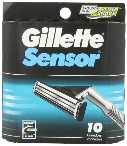 Gillette Sensor Cartridges 10 Count (Pack of 2)