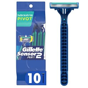 gillette sensor2 pivoting head + lubrastrip men’s disposable razors, 12 count (pack of 3, total 36 razors)