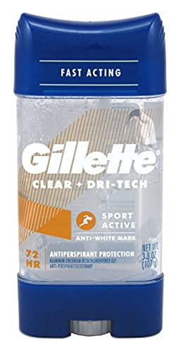 Gillette Deodorant Clear + Dri-Tech Sport Active 3.8 Ounce