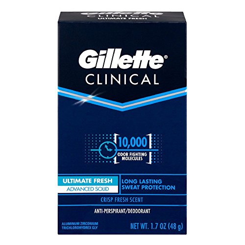 Gillette Clinical Advanced Solid Ultimate Fresh Antiperspirant Deodorant, 1.7 Ounce