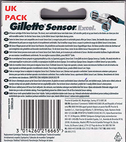 Gillette Sensor Excel - 50 Count (5 x 10 Packs)