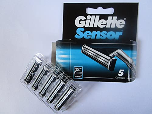 Gillette Sensor Cartridges, 5-Count (Pack of 4, 20 total cartridges)