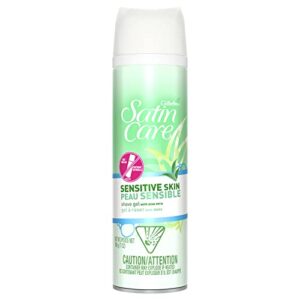 gillette satin care shaving gel sensitive, 7 oz