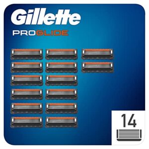 gillette fusion proglide men’s razor blades with precision trimmer, pack of 14 refill blades (suitable for mailbox)
