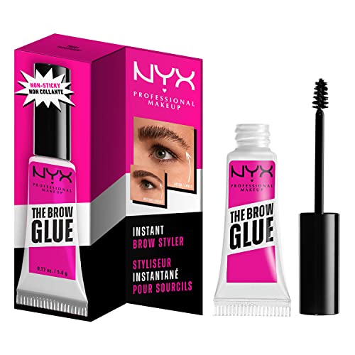 NYX PROFESSIONAL MAKEUP The Brow Glue, Extreme Hold Eyebrow Gel - Clear