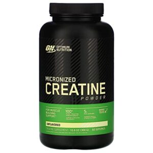 optimum nutrition micronized creatine powder, unflavored, 10.6 oz (300 g)