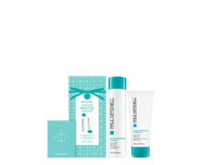 paul mitchell instant moisture holiday gift set, moisturizing shampoo + conditioner, for dry hair