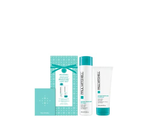 Paul Mitchell Instant Moisture Holiday Gift Set, Moisturizing Shampoo + Conditioner, For Dry Hair