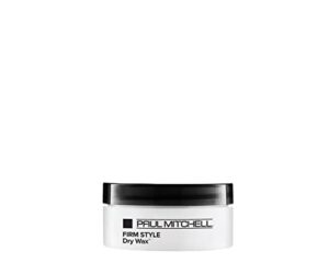 paul mitchell dry wax, long-lasting hold, matte finish, for all hair types, 1.8 oz