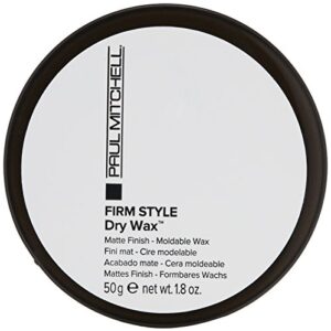 Paul Mitchell Dry Wax, Long-Lasting Hold, Matte Finish, For All Hair Types, 1.8 oz