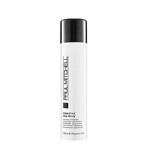 Paul Mitchell Stay Strong Finishing Hairspray, Long-Lasting Hold, Humidity-Resistant, For All Hair Types, 9 oz.