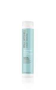paul mitchell clean beauty hydrate shampoo, replenishes hair, adds moisture, for dry hair, 8.5 fl. oz.