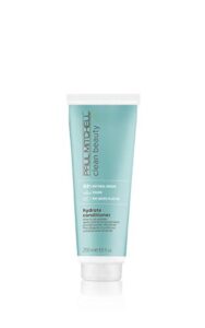 paul mitchell clean beauty hydrate conditioner, intensely nourishing conditioner, improves manageability, for dry hair, 8.5 fl. oz.
