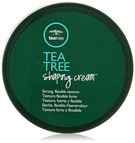 Tea Tree Shaping Cream, Hair Styling Cream, Long-Lasting Hold, Matte Finish, For All Hair Types, 3.0 fl. oz