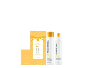 paul mitchell kids holiday gift set, tear-free shampoo + detangling spray, for babies + children of all ages