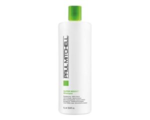 paul mitchell super skinny shampoo, smoothes frizz, softens texture, for frizzy hair, 33.8 fl. oz.