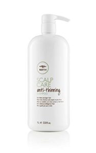 tea tree scalp care anti-thinning shampoo, thickens + strengthens, for thinning hair, 33.8 fl. oz.