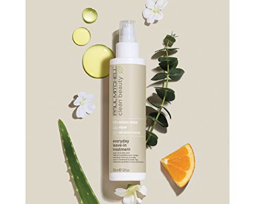 Paul Mitchell Clean Beauty Everyday Leave-In Treatment, Leave-In Conditioner, Delivers Hydration, For All Hair Types, 5.1 fl. oz.