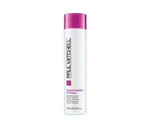 paul mitchell super strong shampoo, strengthens + rebuilds, for damaged hair, 10.14 fl. oz.