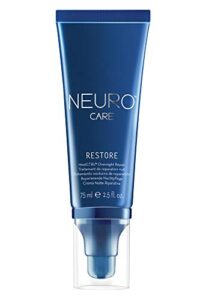 paul mitchell neuro restore heatctrl overnight repair leave-in treatment, pillow-safe + residue-free, heat repair for all hair types, especially damaged hair, 2.5 fl. oz.