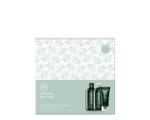 Tea Tree Paul Mitchell Special Holiday Gift Set, Shampoo, Conditioner + Hair Gel, For All Hair Types