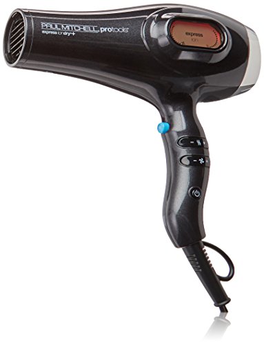 Paul Mitchell Express Ion Dry+ Hair Dryer, Digital Ionic Hair Dryer, Multiple Heat + Speed Settings, For Salon-Level Blowouts