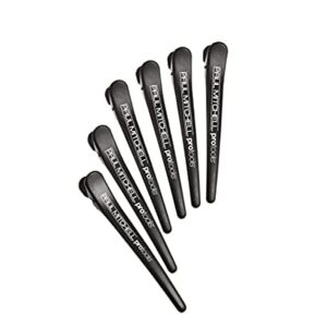 Paul Mitchell Pro Tools Sectioning Hair Clips Set, Slip-Free, No Crease Design, For Hair Styling + Hair Coloring All Hair Types, 6 Count (Pack of 1)