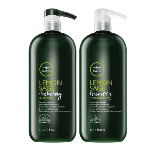 Tea Tree Lemon Sage Shampoo and Conditioner Liter Duo, 33.8 fl. oz.