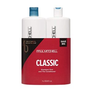 paul mitchell cleanse and detangle classic liter, 2 piece set