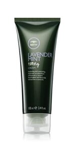 tea tree lavender mint taming cream, rich hair styling cream, for coarse, curly + dry hair, 3.4 fl oz