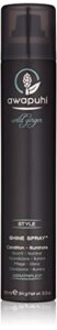 paul mitchell awapuhi wild ginger shine spray, conditions + adds luminosity, for all hair types, 3.3 oz.