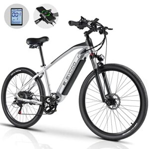 electric bike for adults, ebycco 750w electric bike 29”,30mph electric mountain bike with 48v16ah removable battery, shimano 7 speed, 3.5” lcd display, suspension fork, rear rack, fenders, lights
