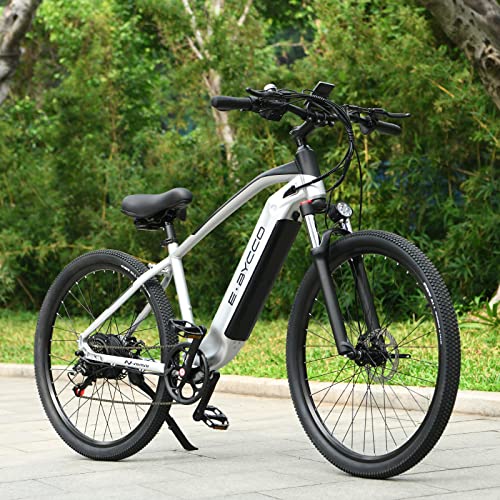 Electric Bike for Adults, EBycco 750w Electric Bike 29'',30MPH Electric Mountain Bike with 48V16Ah Removable Battery, Shimano 7 Speed, 3.5'' LCD Display, Suspension Fork, Rear Rack, Fenders, Lights