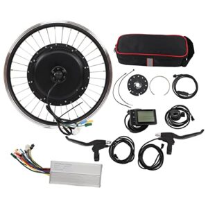 vbestlife front wheel electric bicycle conversion motor kit, 20 inch 48v 1500w electric bike front drive motor wheel kit with 35a controller lc‑s866 meter shifter assist sensor