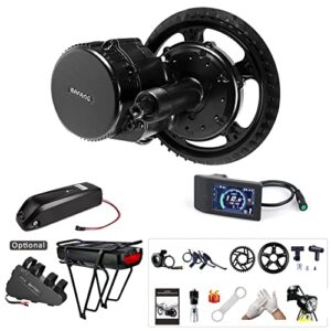 bafang bbs02b mid drive kit : 48v 500w mid mount electric bike conversion kit with 48v 13ah shark battery & 500c display & small 36t chainring for bb68-73mm, powerful motor for mountain road bike