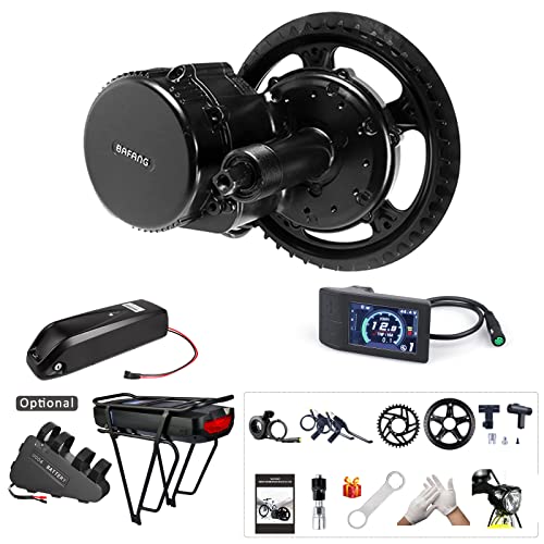 BAFANG BBS02B Mid Drive Kit : 48V 500W Mid Mount Electric Bike Conversion Kit with 48V 13Ah Shark Battery & 500C Display & Small 36T Chainring for BB68-73mm, Powerful Motor for Mountain Road Bike