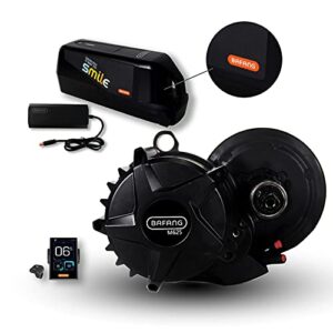 bafang latest mid drive motor 1000w 50.4v ebike mid motor electric bike conversion kit with large power 19ah/50.4ah battery and fast charger with upgrade dpc 181 lcd display diy engine series